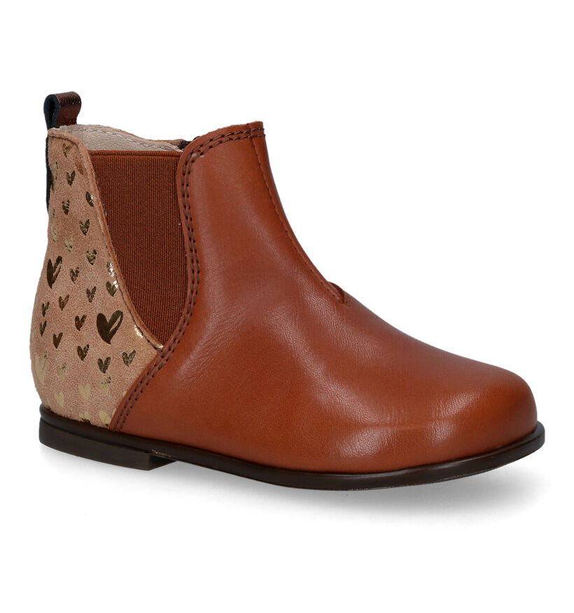 Beberlis Cognac Boots in leer (315686)