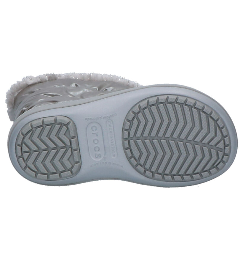 Crocs Crocband Zilveren Snowboots in stof (255726)