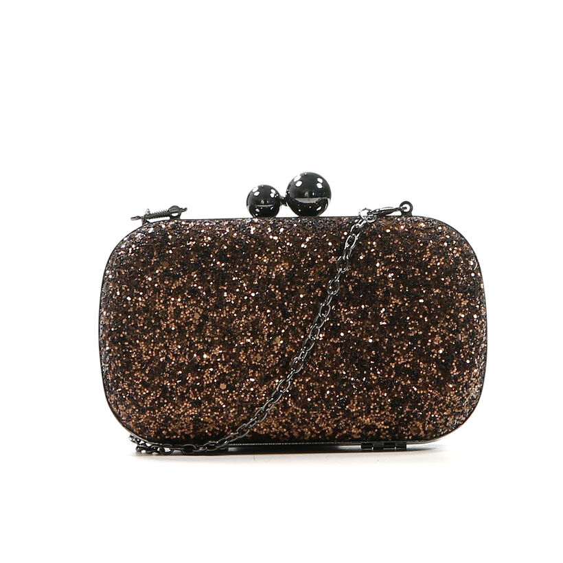 Bronzen Clutch met Glitters Bulaggi in kunstleer (206763)