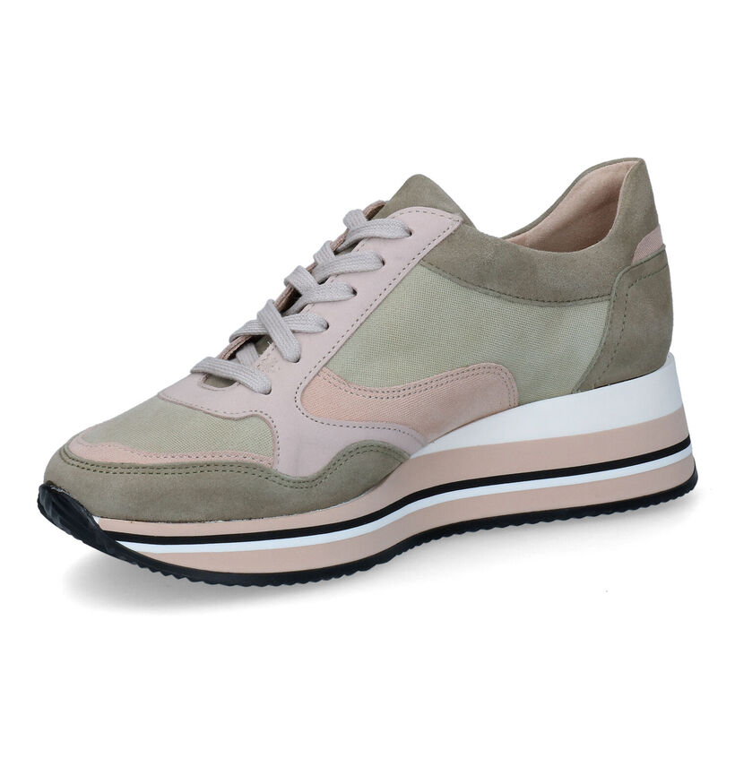 Mephisto Olimpia Baskets en Vert Kaki pour femmes (346082) - pour semelles orthopédiques
