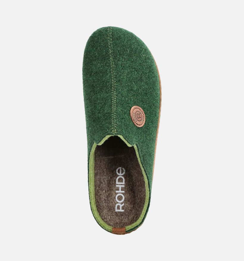 Rohde Foggia Groene Open Pantoffels voor dames (380029) - geschikt voor steunzolen
