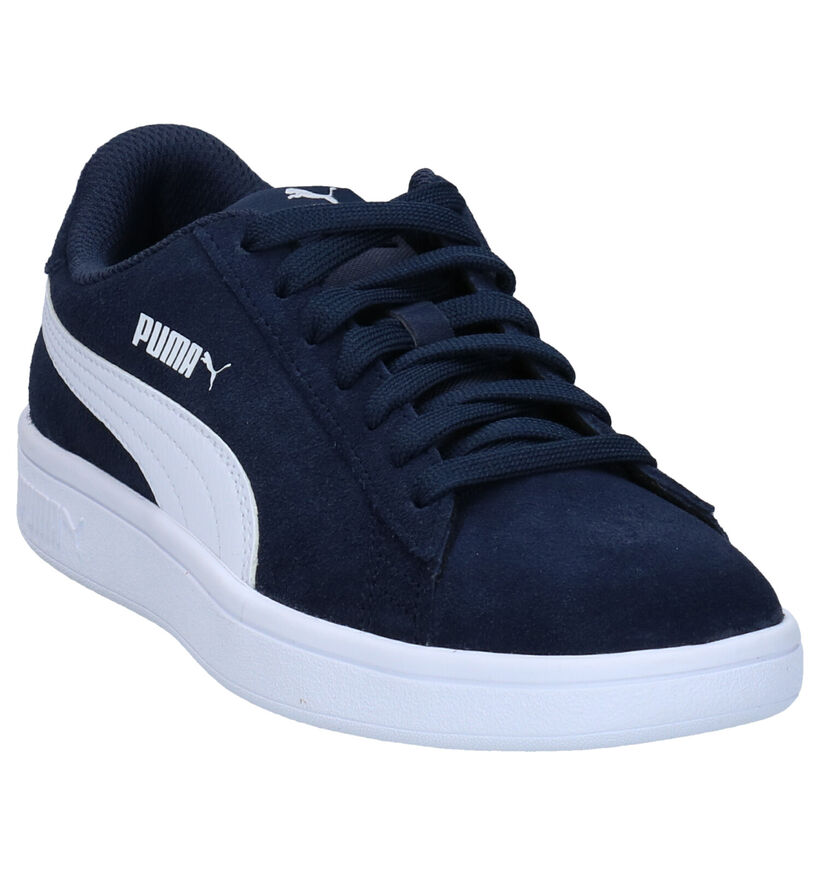 Puma Smash Baskets en Bleu en daim (293447)