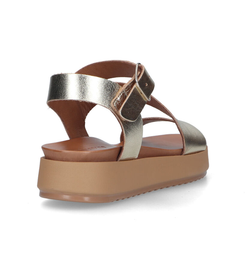 Inuovo Gouden Plateausandalen voor dames (325192)