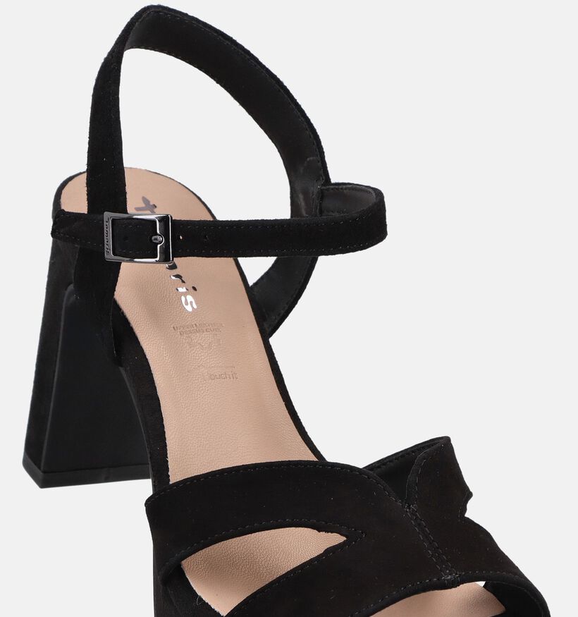 Tamaris Sandales &agrave; talons en Noir pour femmes (371686)