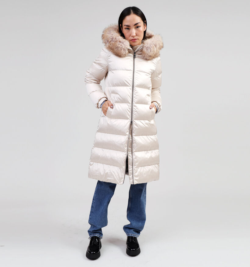 Geox Manteau long avec capuchon en Noir pour femmes (347792)