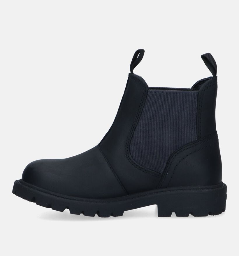 Geox Shaylax Zwarte Chelsea Boots voor jongens (330068) - geschikt voor steunzolen