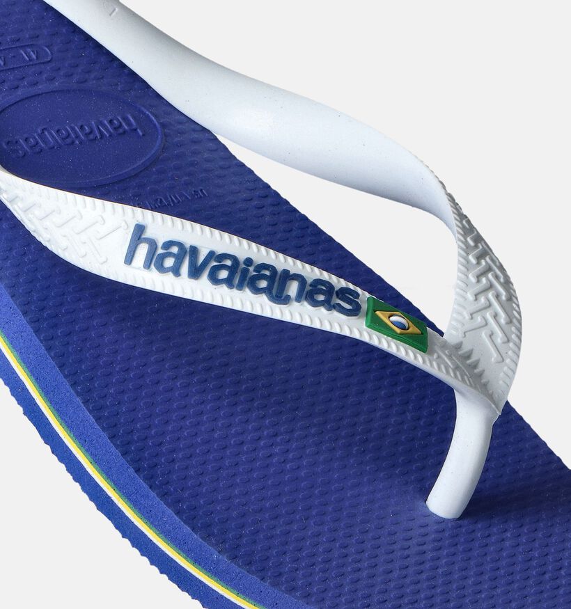 Havaianas Brasil Logo Blauwe Teenslippers voor heren (357796)