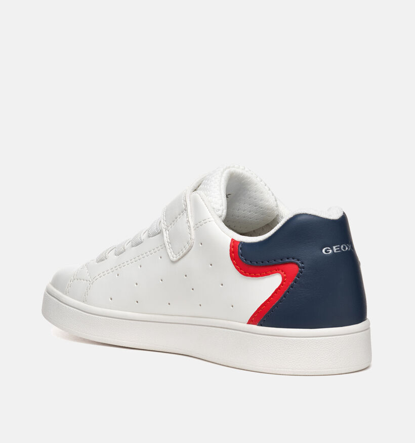 Geox Eclyper Witte Velcroschoenen voor jongens (356381) - geschikt voor steunzolen