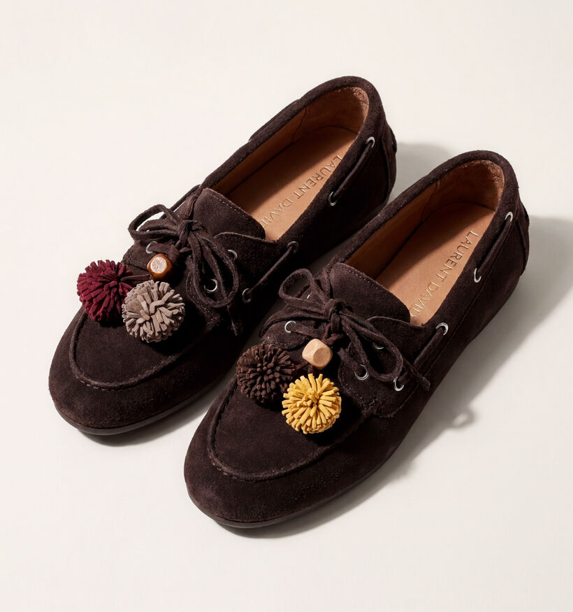Laurent David Shoe Charms en Bordeaux/Taupe pour femmes, filles (382169)