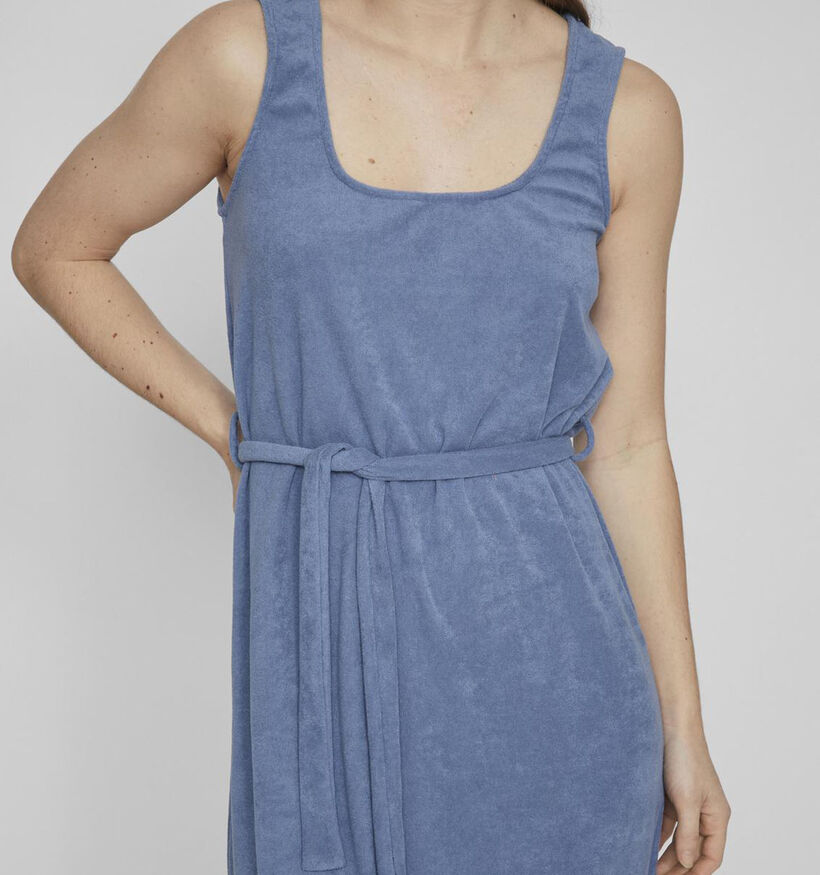 Vila Frotté Blauwe Maxi jurk voor dames (342103)