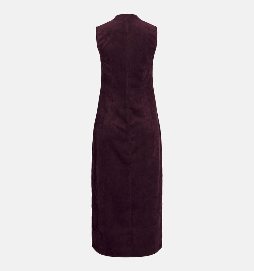 Vila Ribe Midi Robe mi-longue en Bordeaux pour femmes (389909)