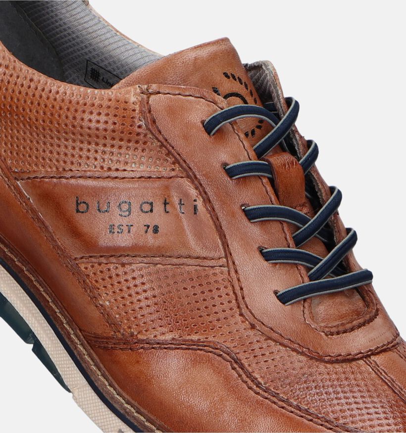 Bugatti Simone Chaussures à lacets en Cognac pour hommes (322366) - pour semelles orthopédiques