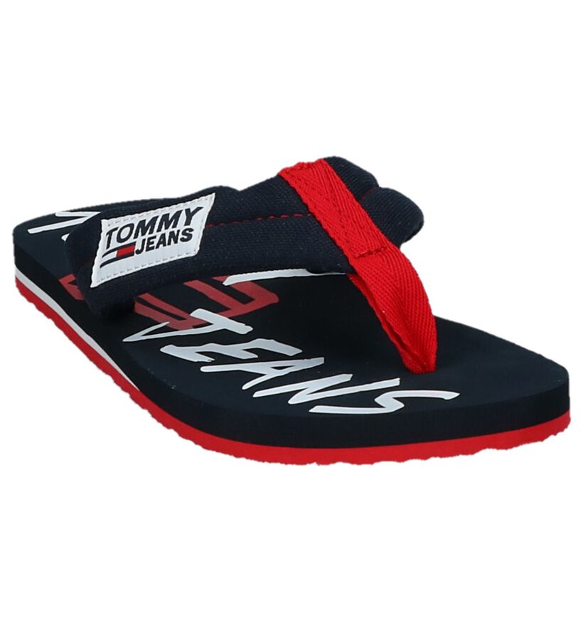 Teenslippers Donkerblauw Tommy Hilfiger Jeans, , pdp