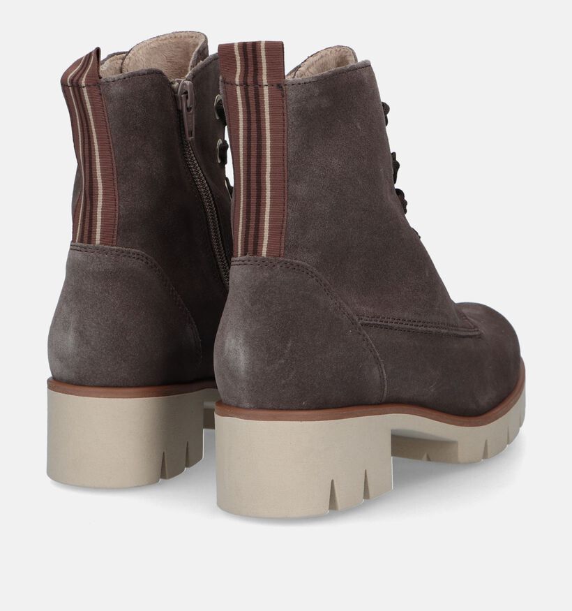 Gabor Best Fitting Bottines en Vert kaki pour femmes (328197) - pour semelles orthopédiques