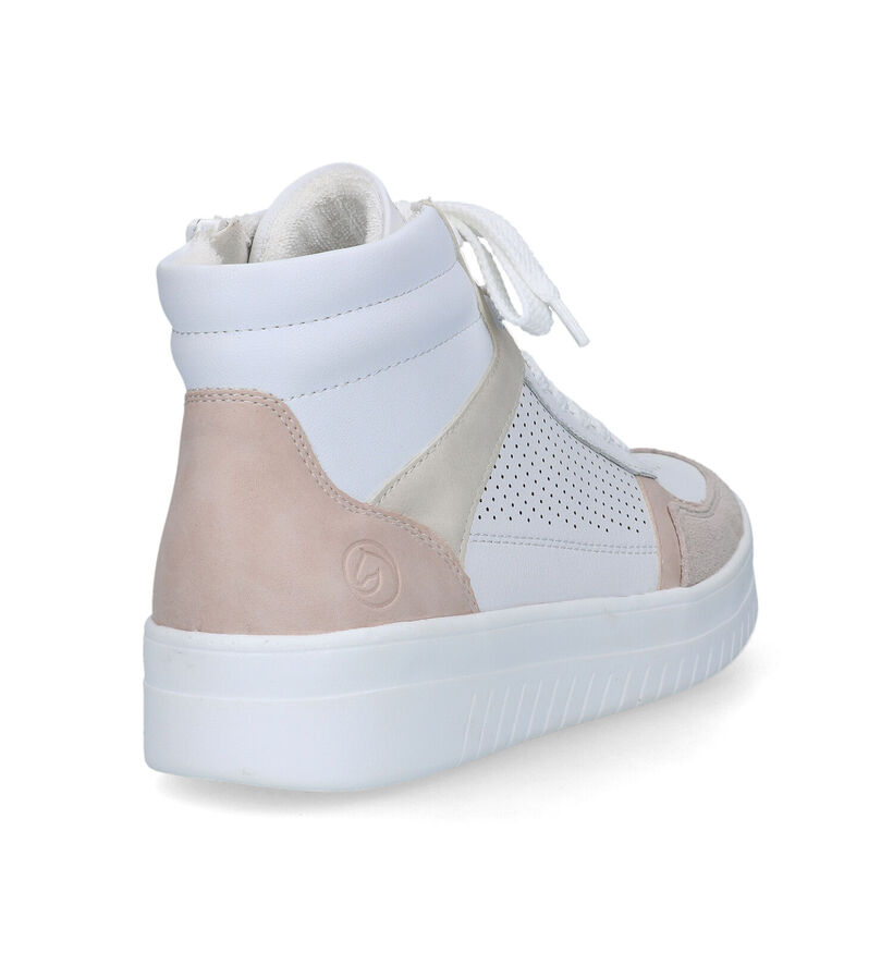 Remonte Witte Sneakers voor dames (320243) - geschikt voor steunzolen