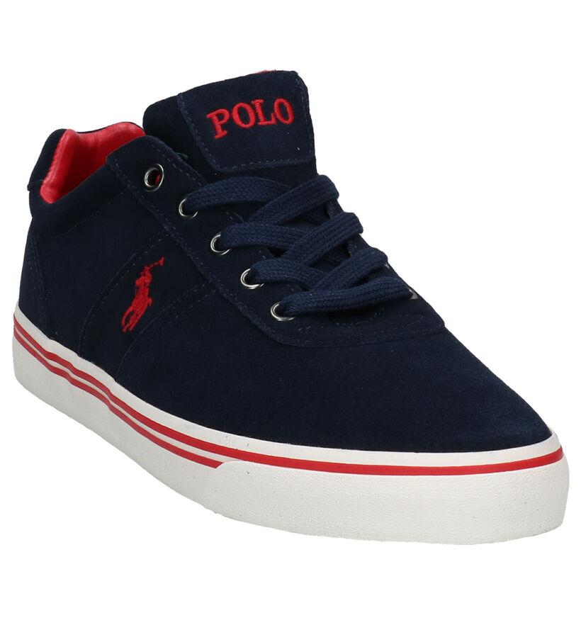 Polo Ralph Lauren Hanford Chaussures à Lacets en Bleu en daim (278188)