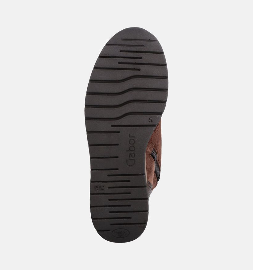 Gabor Bottines en Marron pour femmes (380086) - pour semelles orthop&eacute;diques