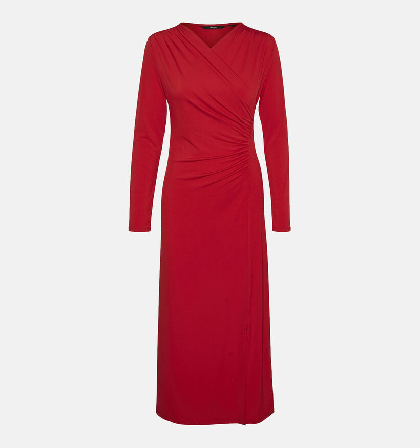 Vero Moda Rasmine Robe longue en Rouge pour femmes (349037)