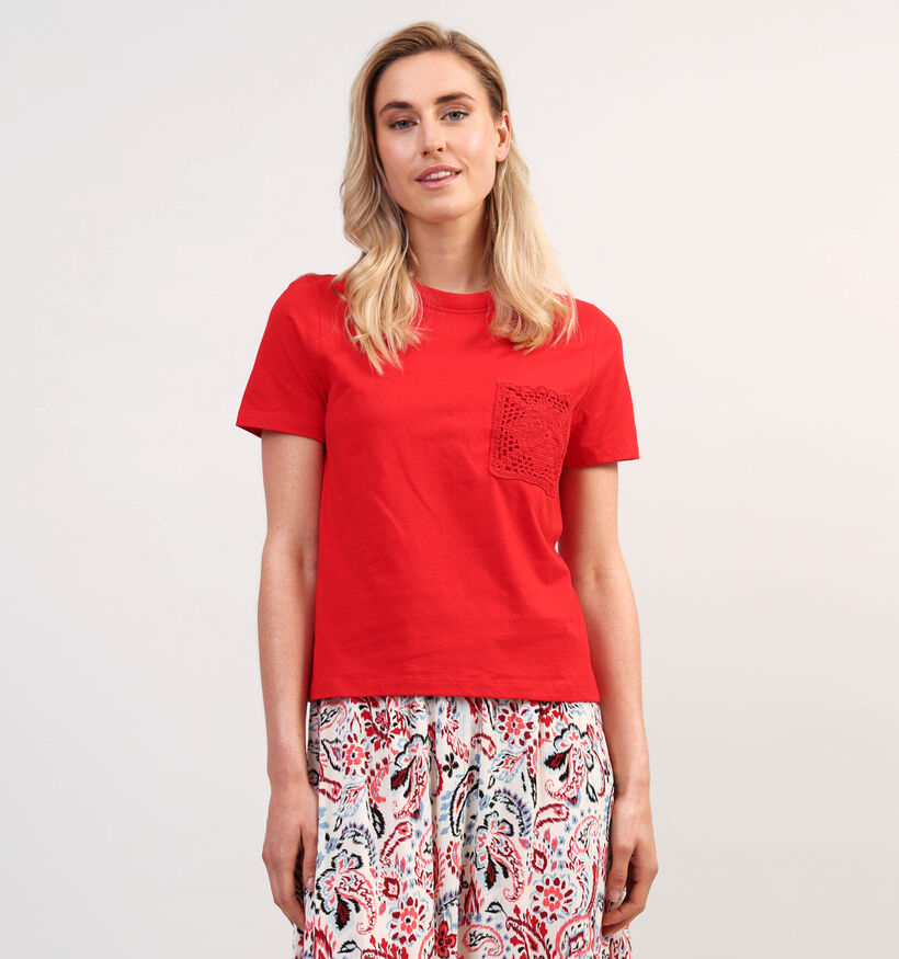 JDY Selma Rode T-shirt voor dames (359077)