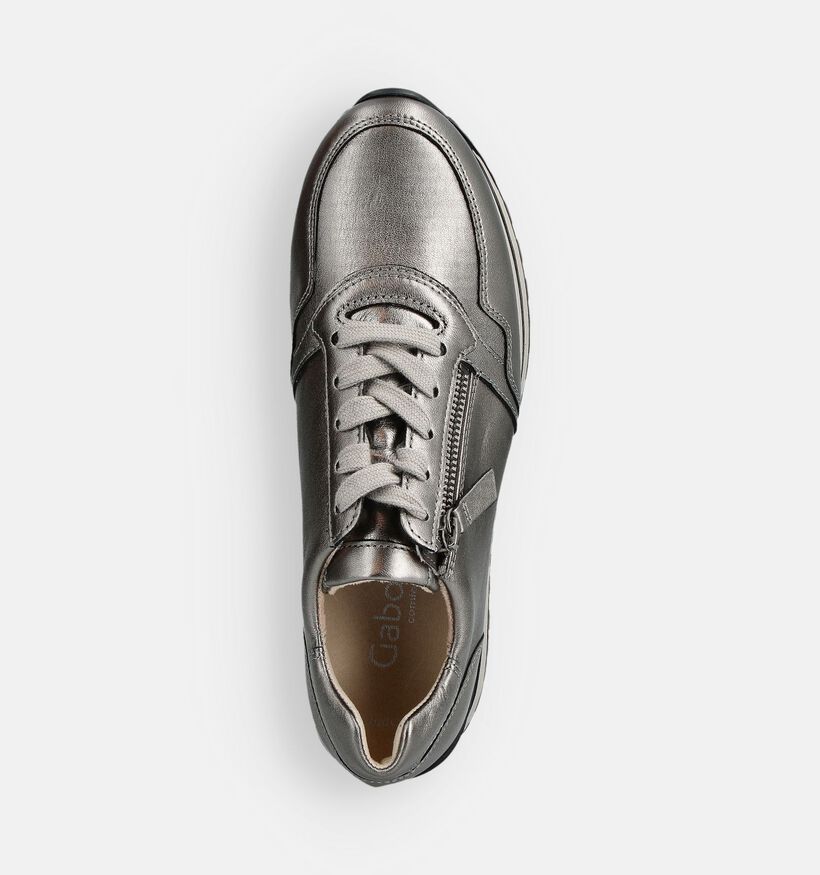 Gabor Chaussures à lacets en Argent pour femmes (360314) - pour semelles orthopédiques