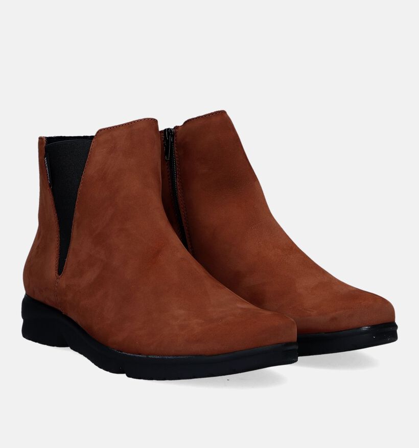 Mephisto Rafaelle Cognac Enkellaarsjes voor dames (330833) - geschikt voor steunzolen