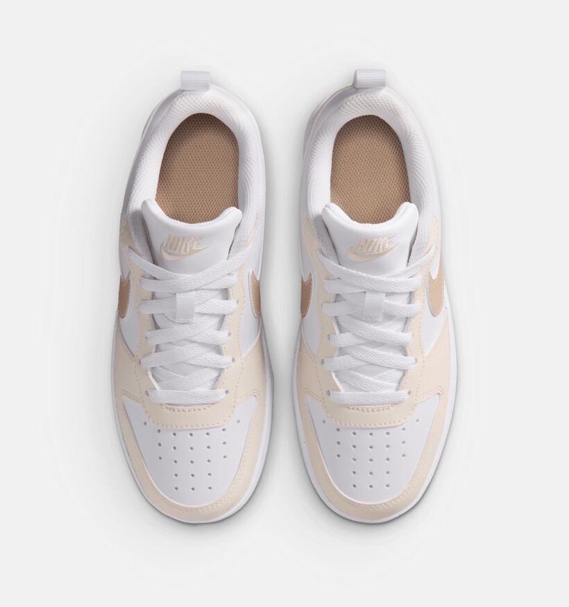 Nike Court Borough Low Witte Sneakers voor meisjes (373059) - geschikt voor steunzolen