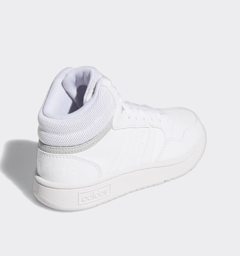 adidas Hoops 3.0 MID K Witte Hoge sneakers voor jongens, meisjes (341639)