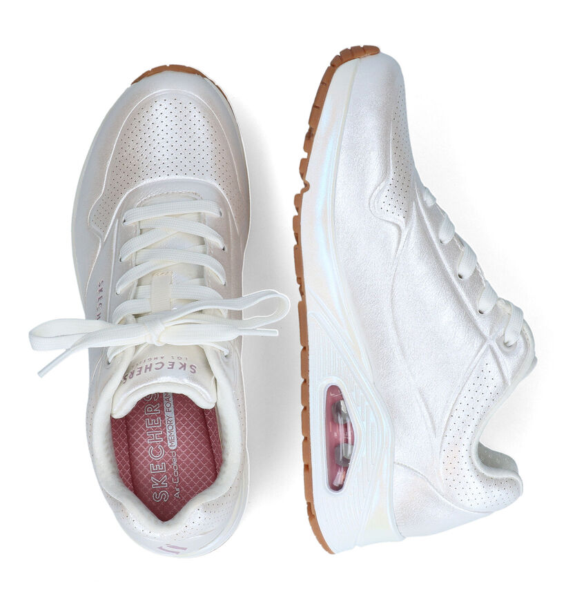 Skechers Uno Pearl Queen Baskets en Blanc pour femmes (352256) - pour semelles orthopédiques