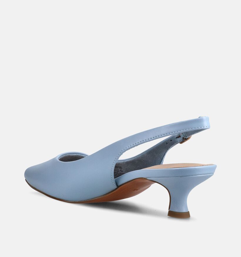 Marco Tozzi Escarpins slingback en Bleu clair pour femmes (378551)