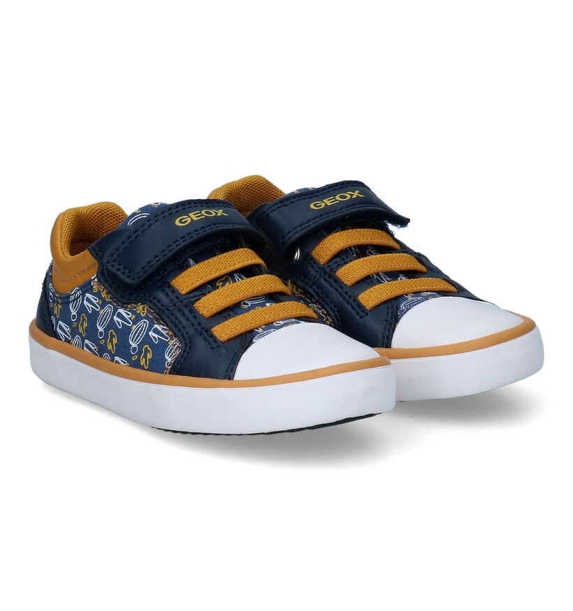 Geox Gisli Chaussures à velcro en Bleu pour garçons (303784) - pour semelles orthopédiques