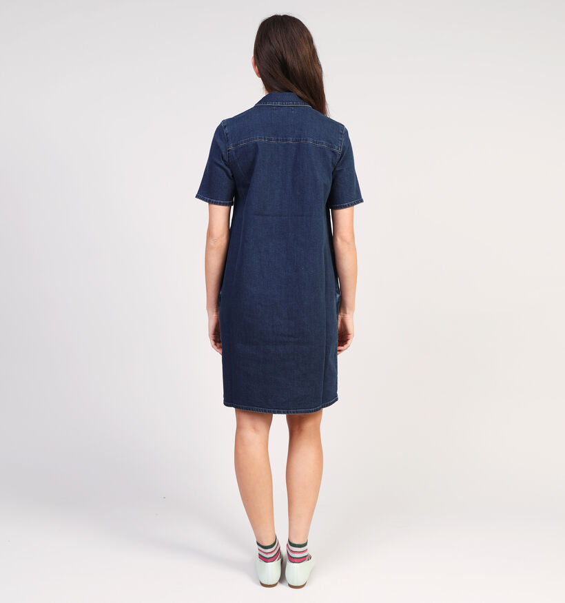 comma Blauwe Korte jeansjurk voor dames (354763)