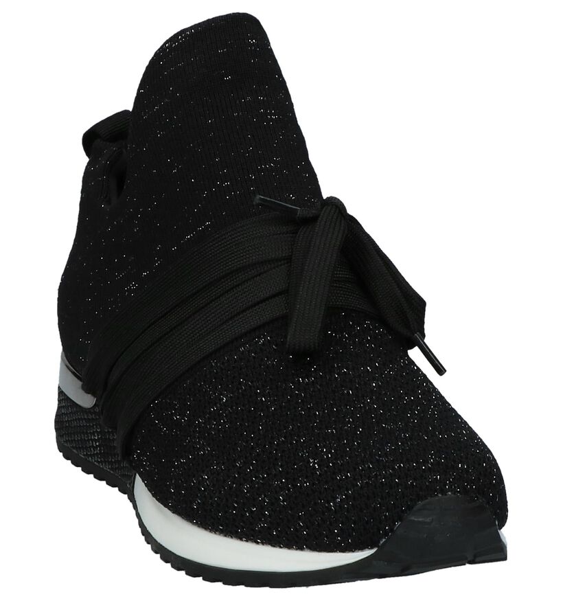La Strada Sneakers Zwart met Glitters, , pdp