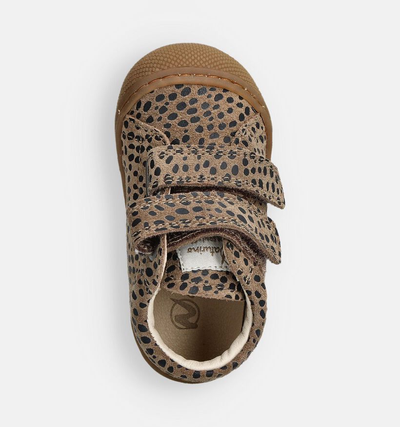 Naturino Cocoon Bruine Babyschoentjes voor meisjes (364231) - geschikt voor steunzolen