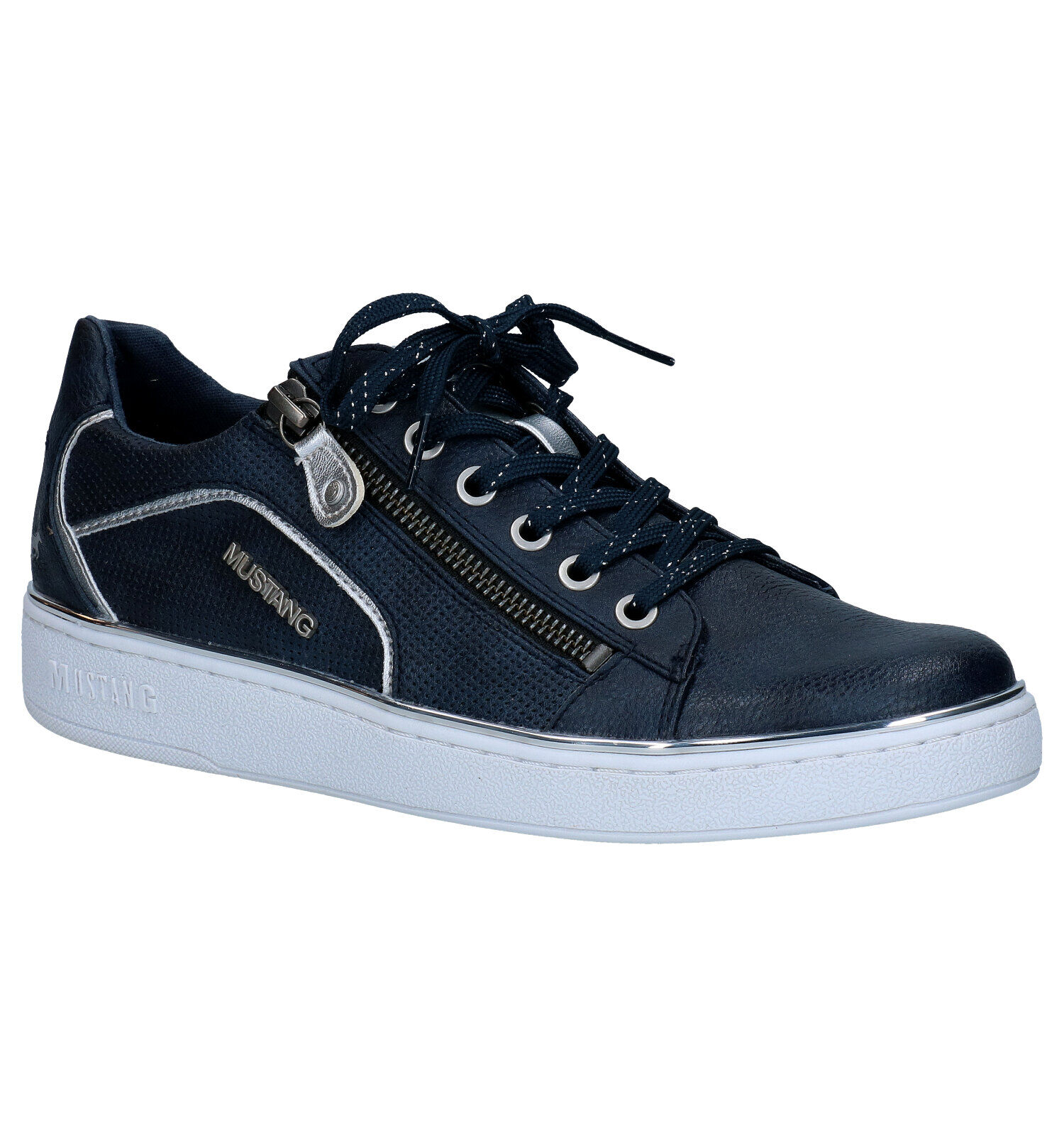 Mustang Blauwe Rits-veterschoenen | TORFS.BE | Gratis verzend en retour
