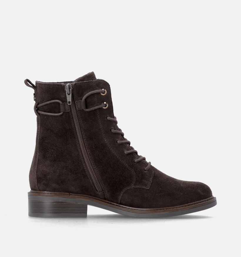 Remonte Donkerbruine Boots met Veters voor dames (377953) - geschikt voor steunzolen