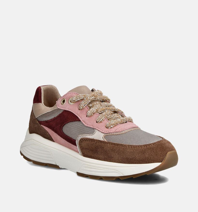 Xsensible Ponte Vecchio Baskets en Marron/Rose pour femmes (363597) - pour semelles orthopédiques