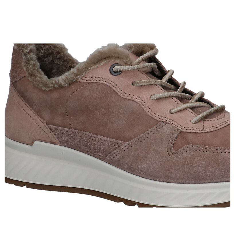 Donker Roze Veterschoenen ECCO St 1 in leer (235728)