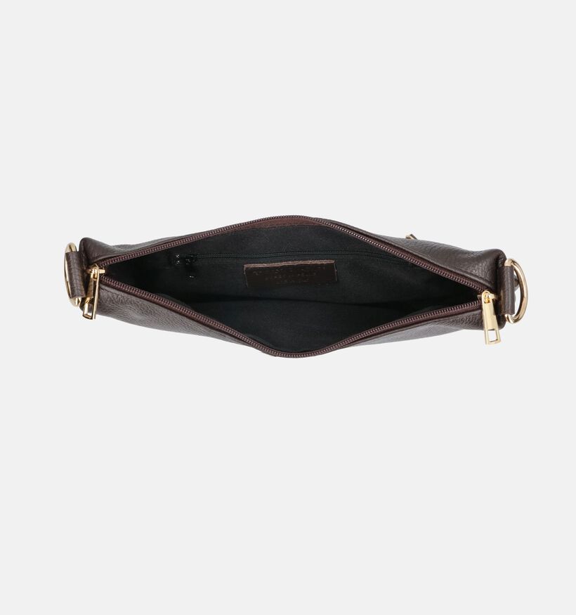 Via Limone Donkerbruine Crossbodytas voor dames (385050)