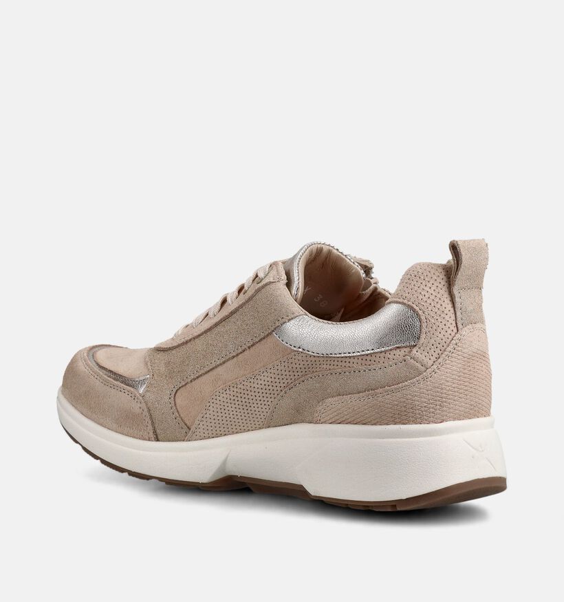 Xsensible Valletta Beige Brede Sneakers voor dames (373020) - geschikt voor steunzolen