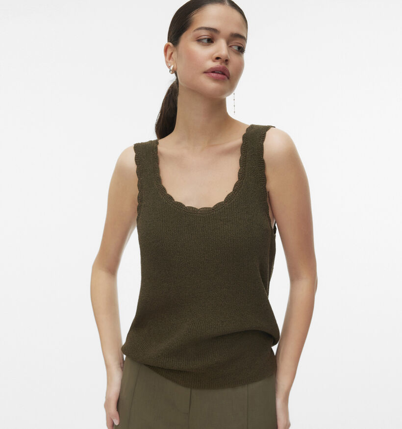 Vero Moda Lexie Shine D&eacute;bardeur en Vert pour femmes (367202)