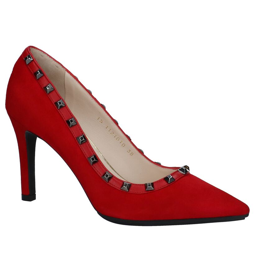 Lodi Escarpins classique en Rouge en daim (232101)