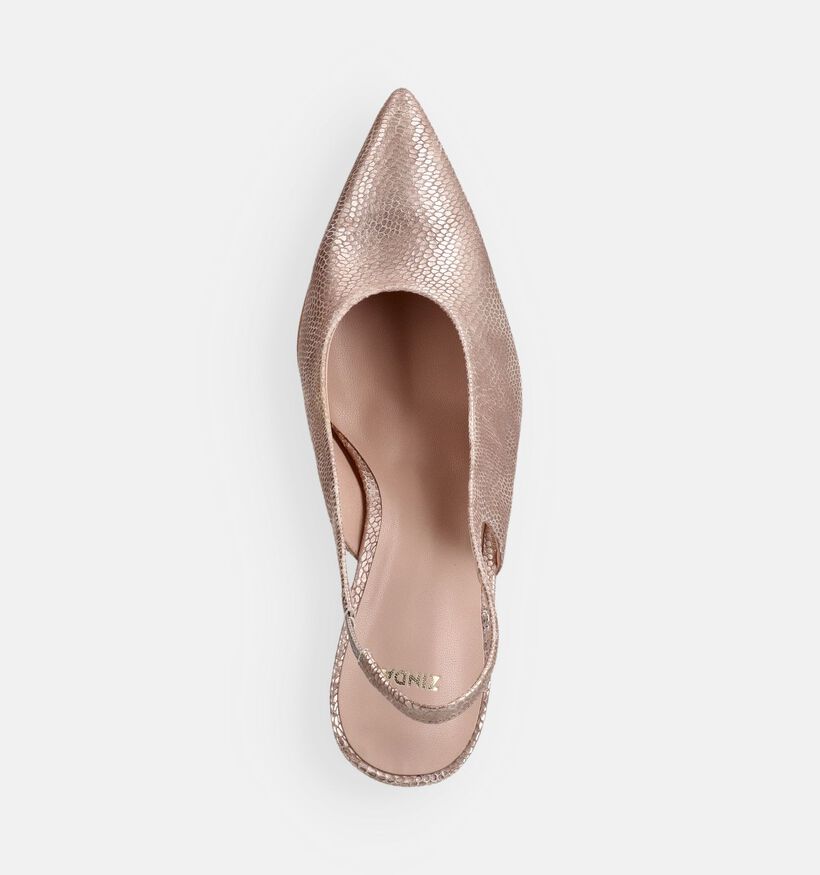 Zinda Escarpins slingback en Or pour femmes (373653)