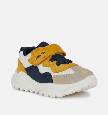 Geox Respira Baskets Beige/Bleu