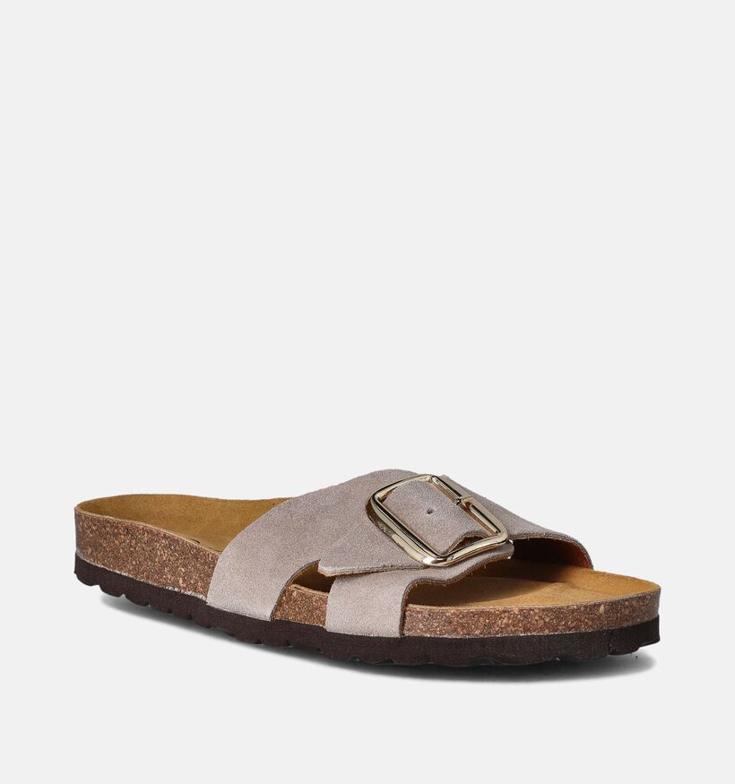 Bioderm Slippers Taupe voor dames (358069)