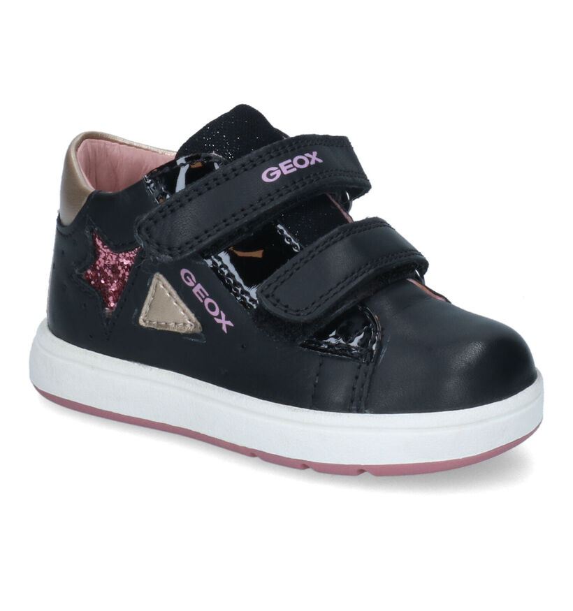 Geox Biglia Zwarte Babyschoentjes voor meisjes (312539) - geschikt voor steunzolen