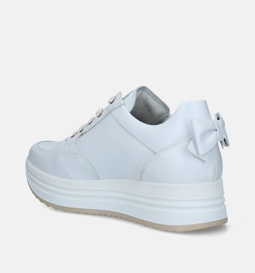 NeroGiardini Witte Sneakers voor dames (337145) - geschikt voor steunzolen