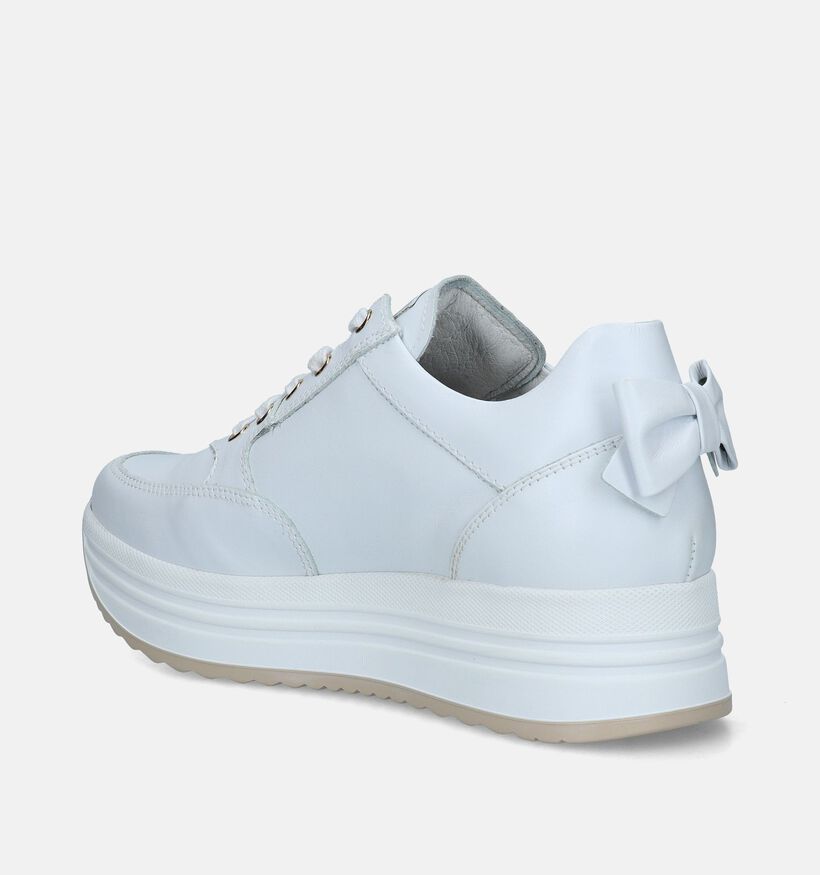 NeroGiardini Baskets casual en Blanc pour femmes (337145) - pour semelles orthopédiques