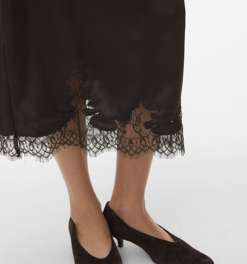 Vero Moda Ginny Lace Donkerbruine Midi-Rok voor dames (380521)