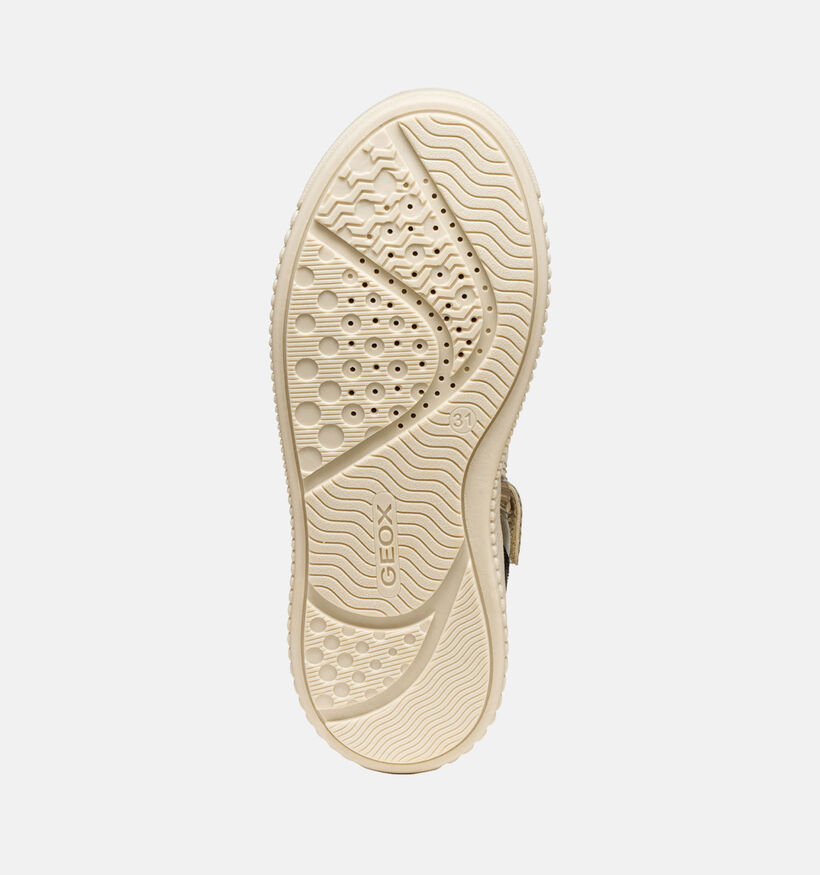 Geox Laquinny Witte/Gouden Sneakers voor meisjes (360346) - geschikt voor steunzolen