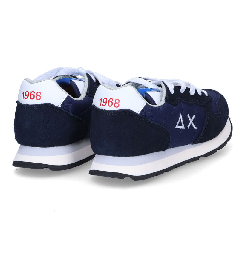Sun 68 Blauwe Sneakers in stof (306562)